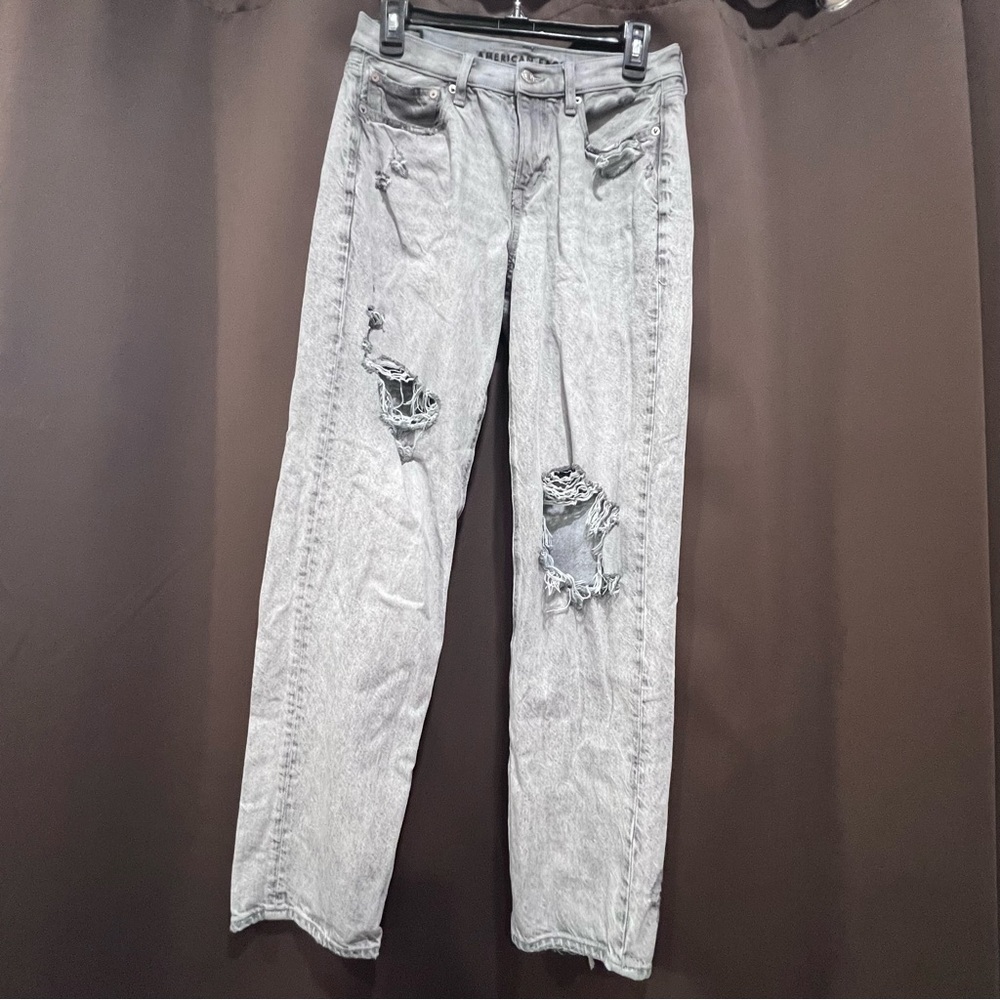 American Eagle, 90's Straight, Size 4R, Gray